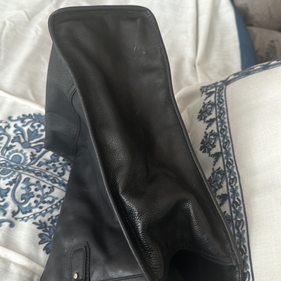 Cole Haan black leather 14 by 14” leather bag gorgeous - Picture 9 of 15